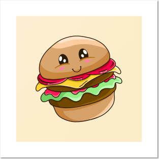 Cute Burger Posters and Art